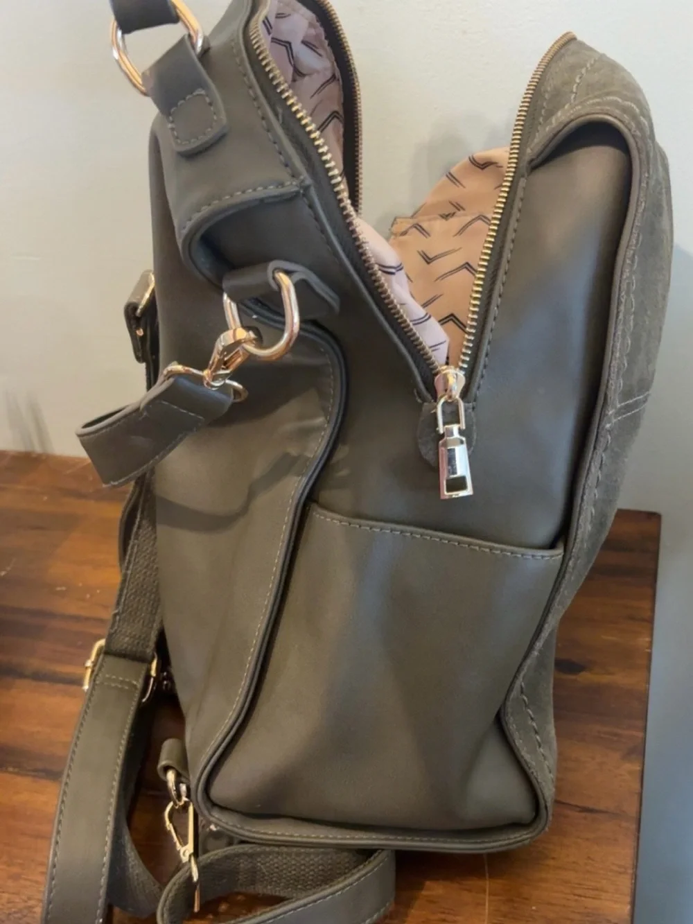 Moda Luxe Olive Green back pack